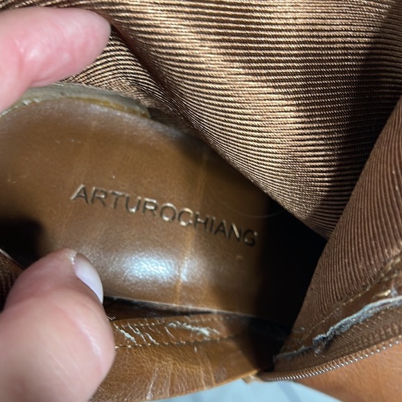 Arturo Chiang Bethina Tall Brown Heeled Boots Womens Sz 8.5! - Picture 10 of 10